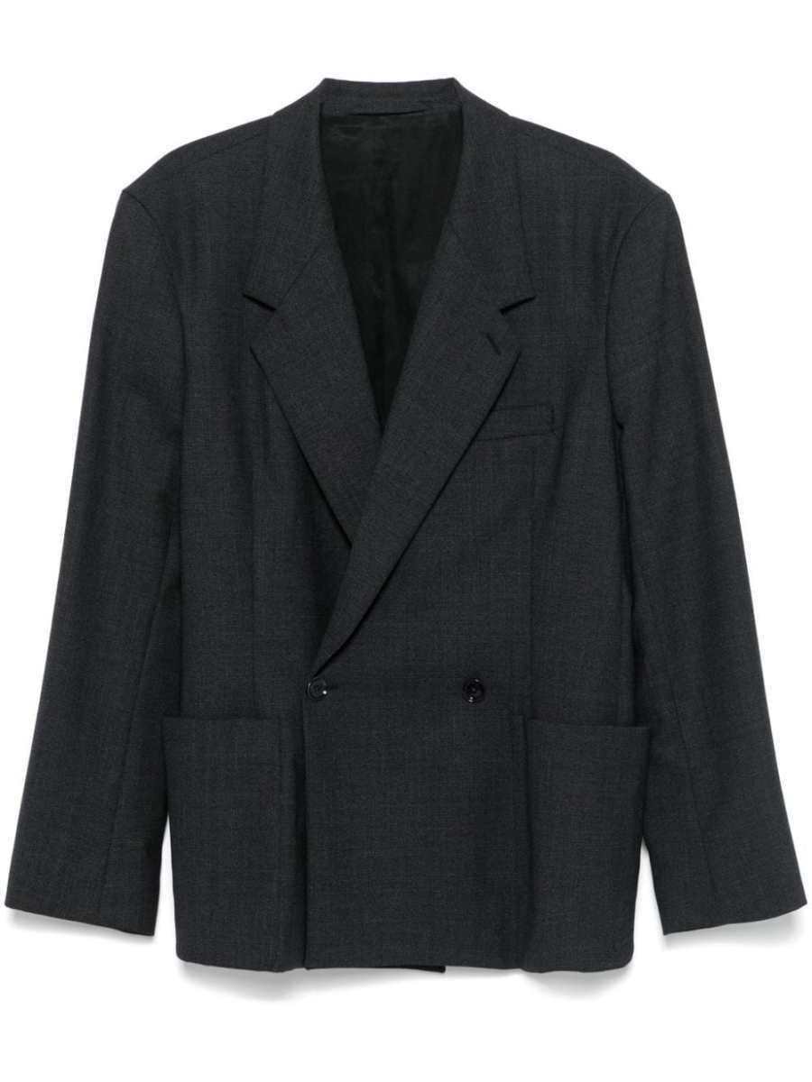 double-breasted tailored blazer