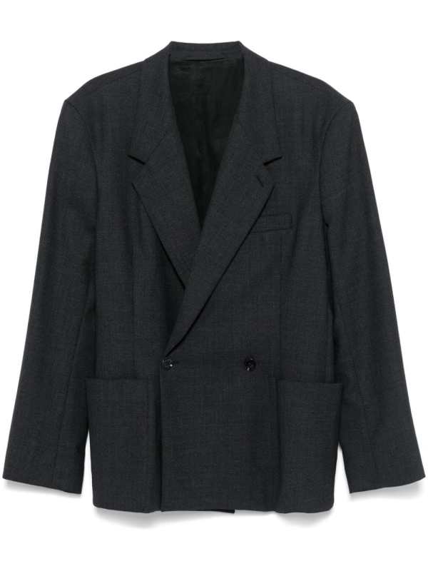 double-breasted tailored blazer
