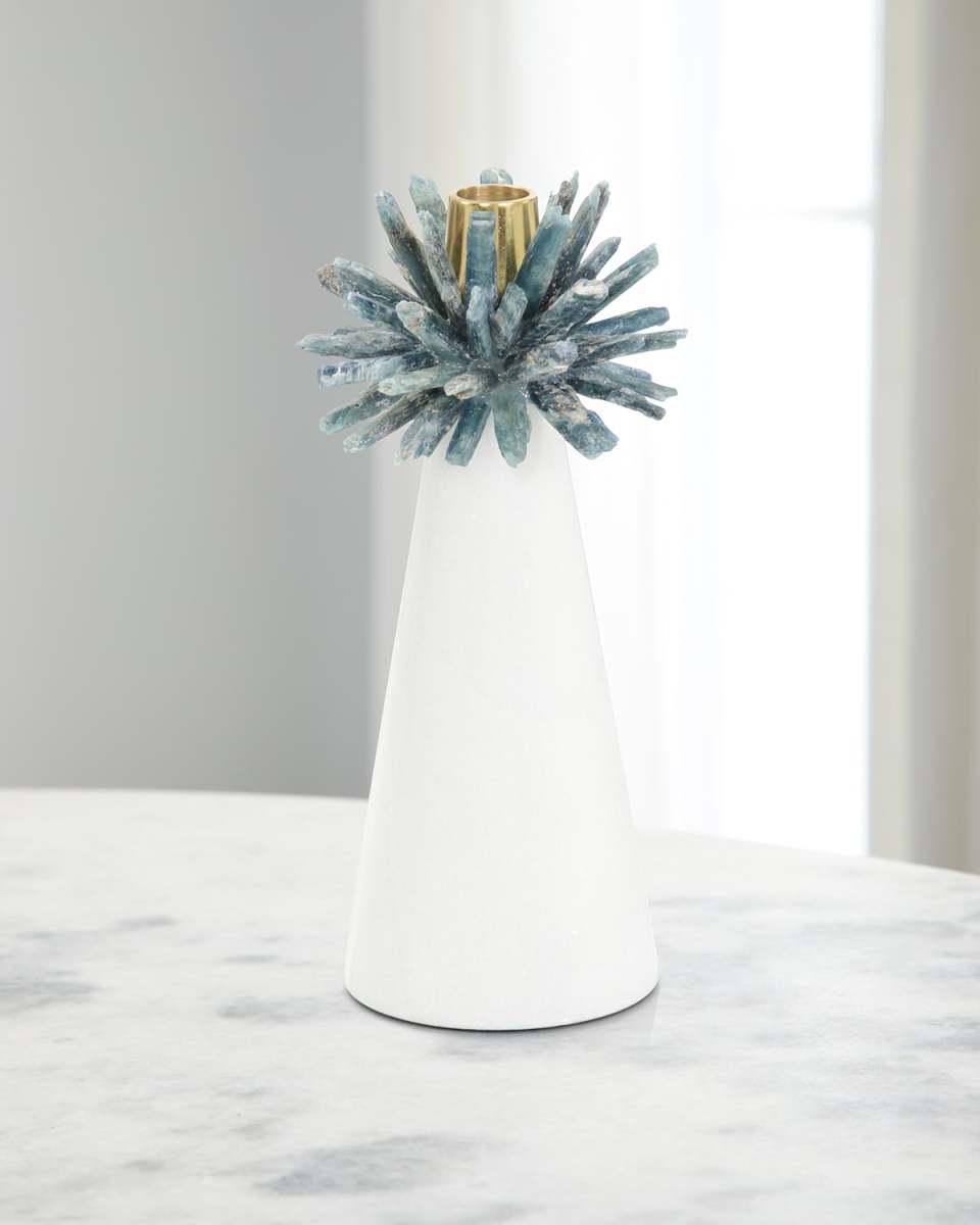 Cyanite Flower Candleholder I