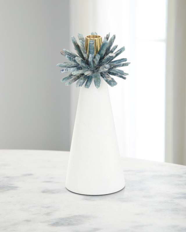 Cyanite Flower Candleholder I