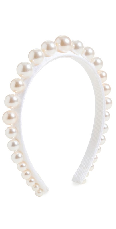 Jennifer Behr Perlina Headband Pearl