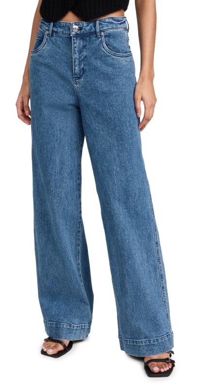 STAUD Grayson Pants Medium Wash
