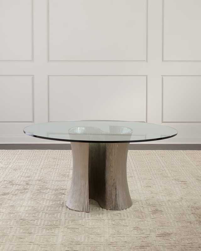 Serpentine Round Dining Table 60"