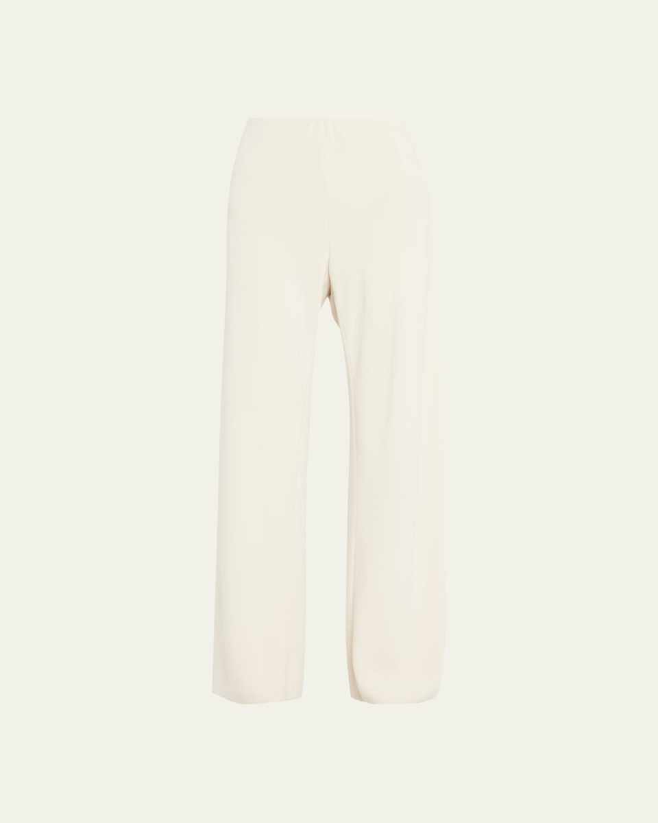 High-Waist Wide-Leg Bias Pants