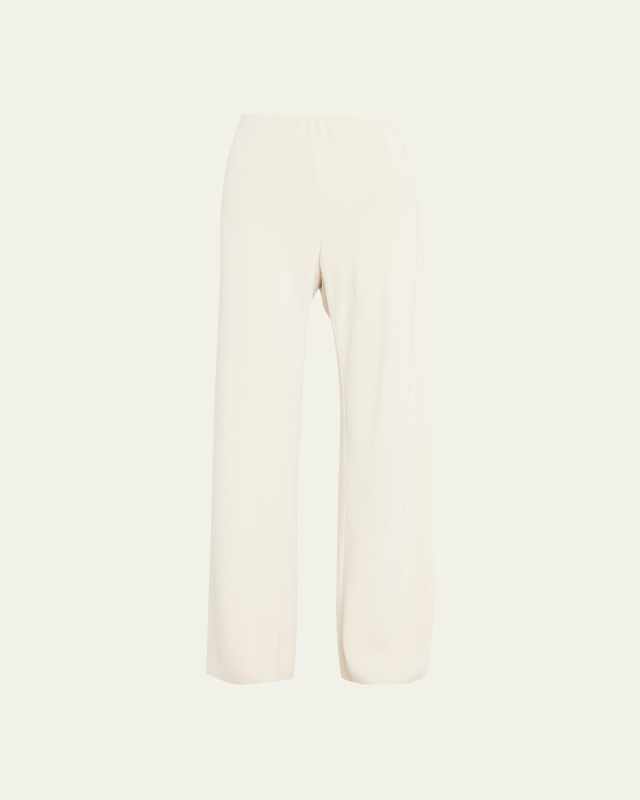 High-Waist Wide-Leg Bias Pants