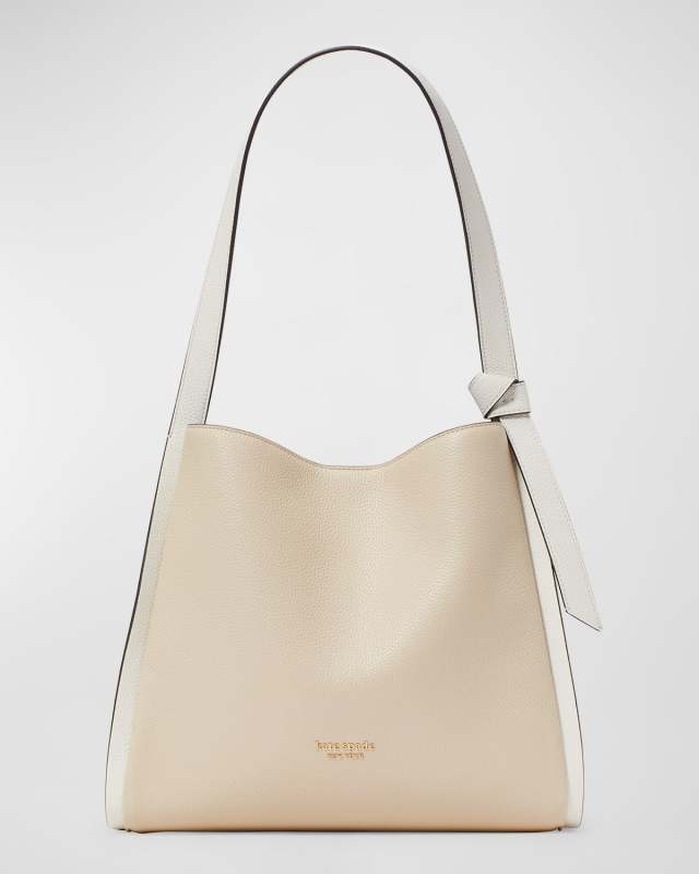 knott large pebbled leather shoulder bag