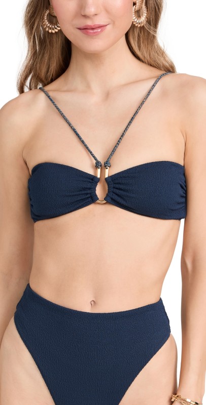 ViX Paula Hermanny Firenze Diane Bandeau Top Blue Ocean