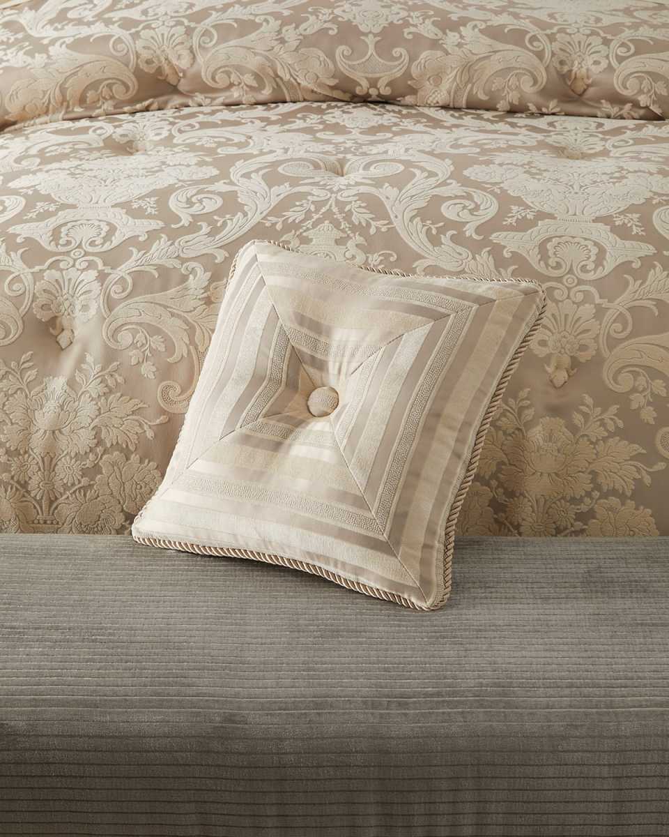 Annabelle Reversible Mitered Pillow, 18"Sq.