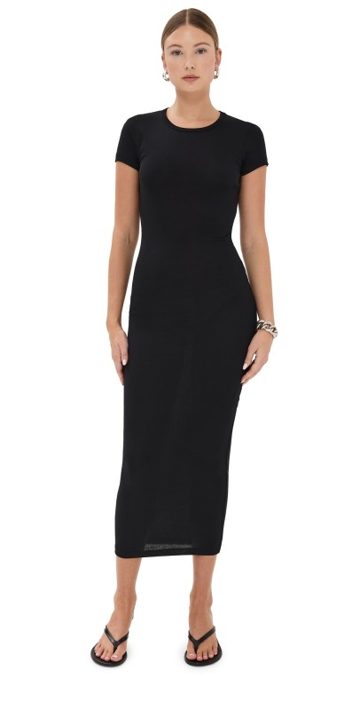 WARDROBE. NYC Cap Sleeve Dress Black
