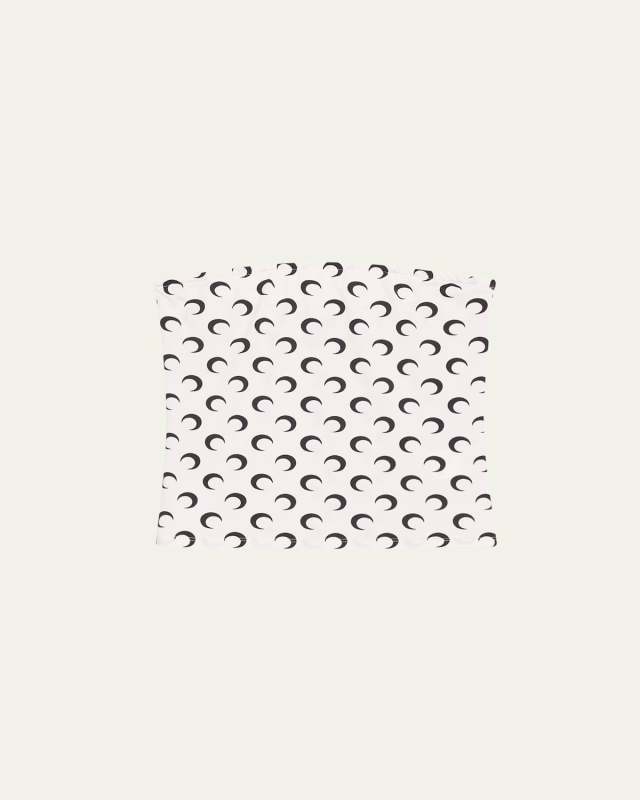 Moon Print Jersey Tube Top