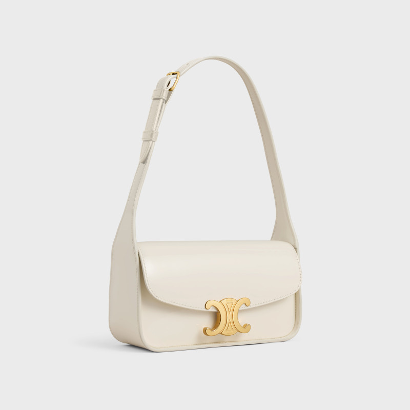 CELINE SHOULDER BAG TERENCE IN PATENT CALFSKIN