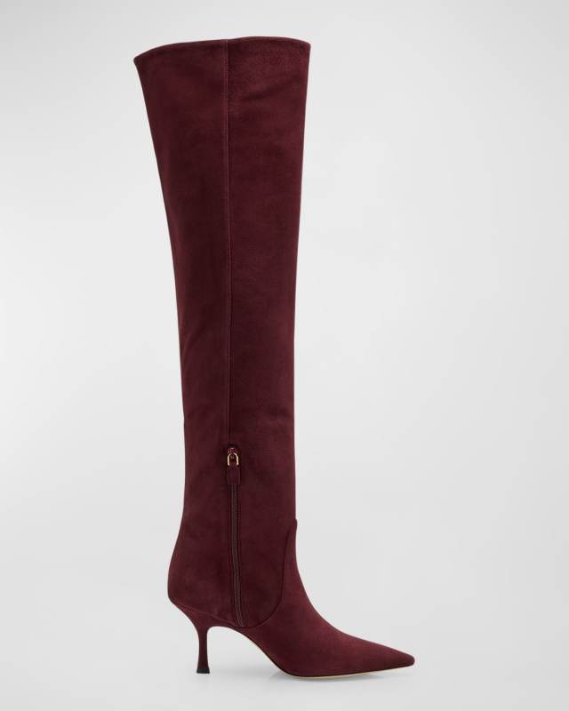 Naomi Suede Stiletto Over-The-Knee Boots