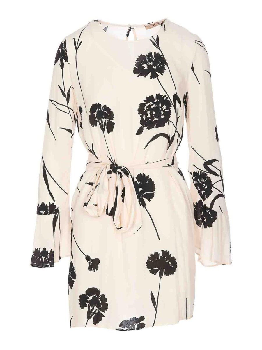 Twinset Robe Courte - Blanc