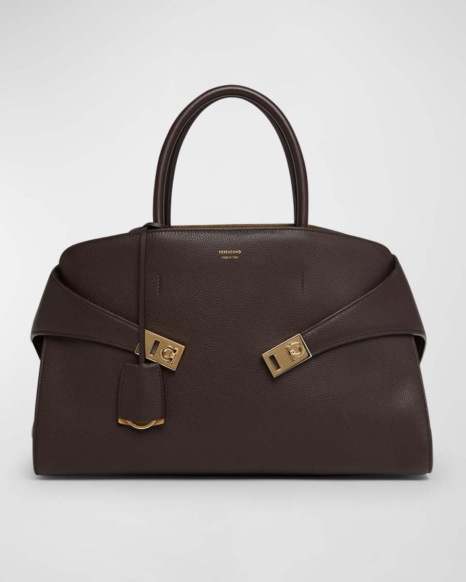 Mini Hug Leather Top-Handle Bag