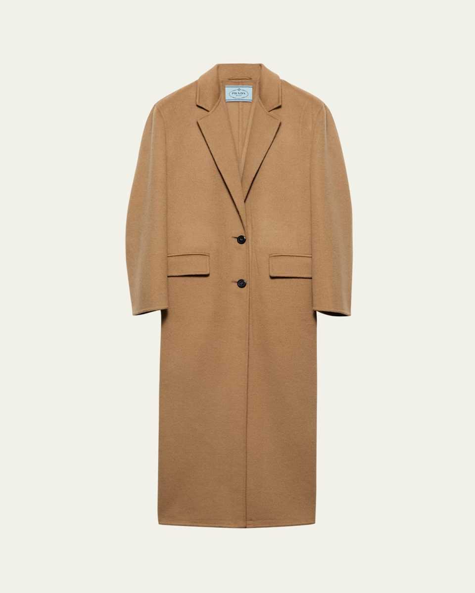 Long Cashgora Single Breast Coat