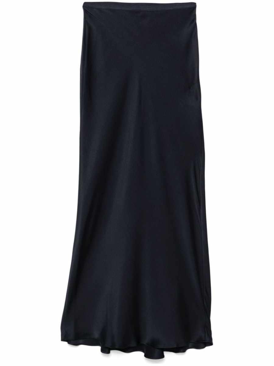 silk midi skirt