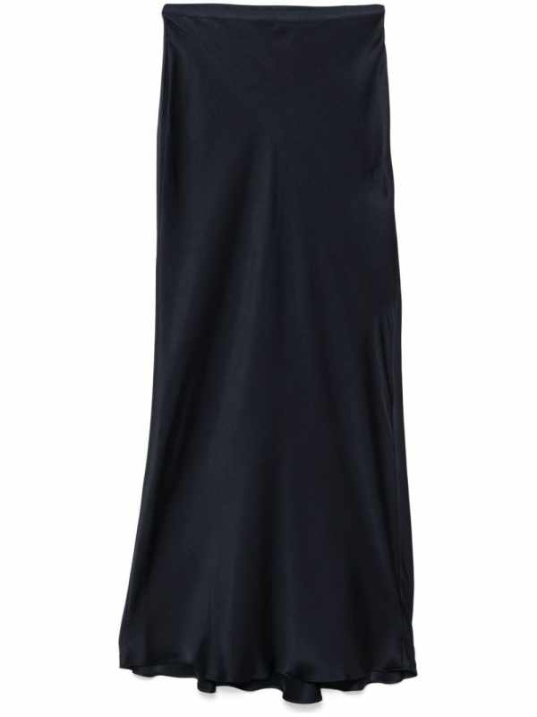 silk midi skirt