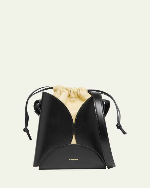 Ellipse Drawstring Calfskin Crossbody Bag