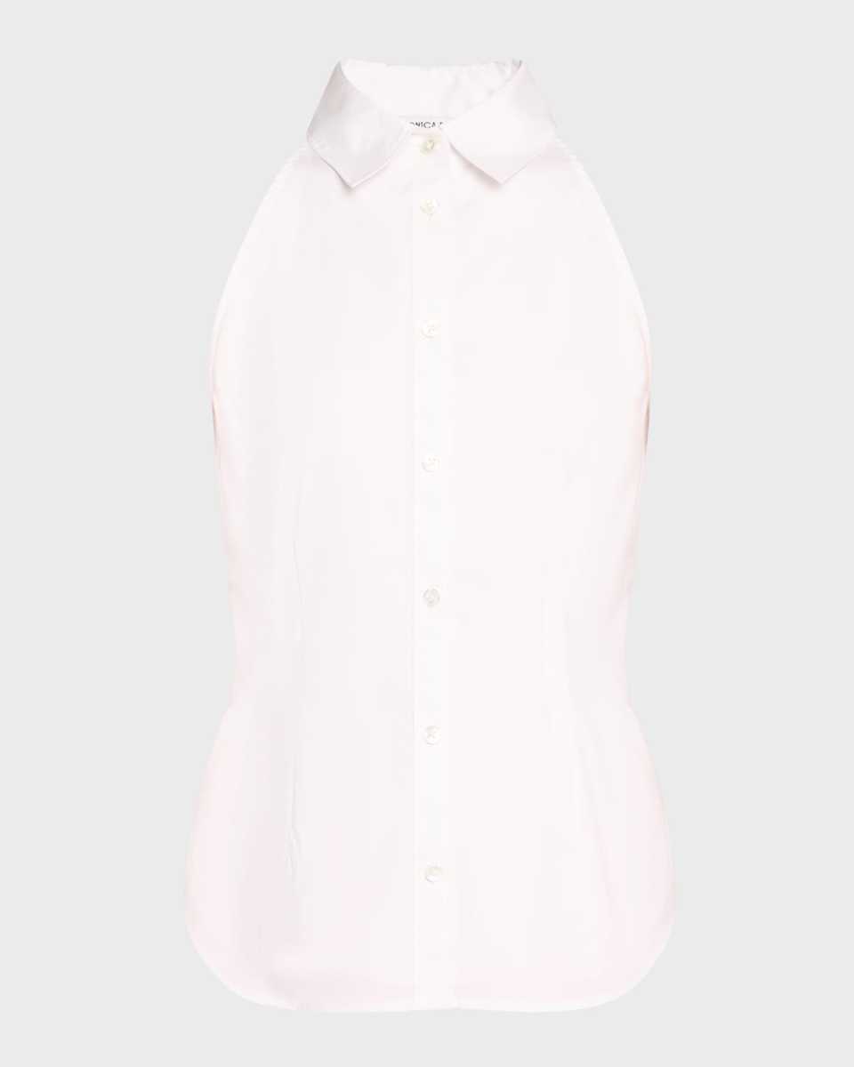 Harper Sleeveless Button-Front Top