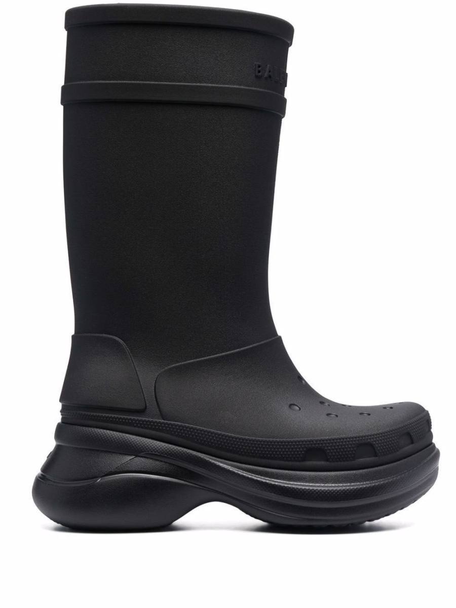 x Crocs logo-embossed boots