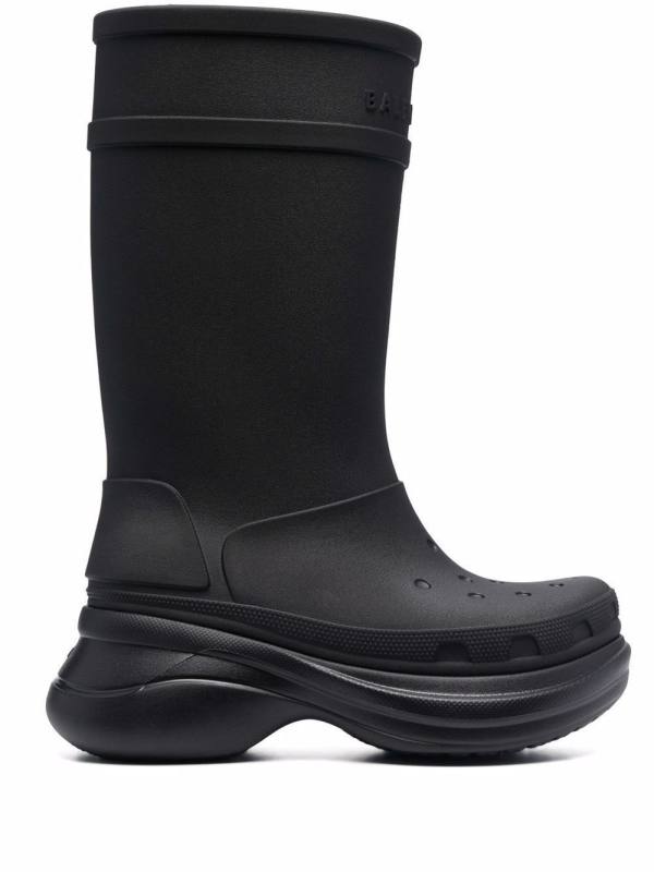 x Crocs logo-embossed boots