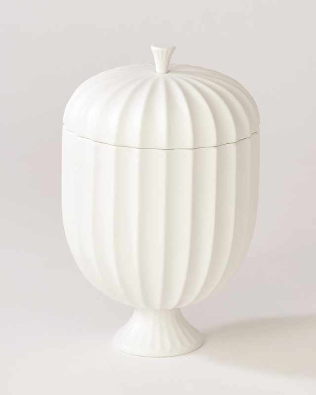 Flute Lidded Tall Vessel