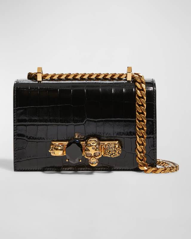 Mini Jeweled Satchel Bag