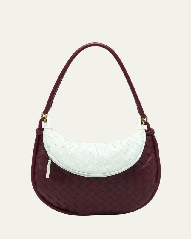 Gemelli Medium Intrecciato Leather Shoulder Bag