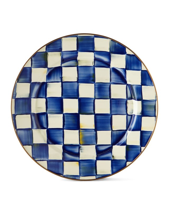 Royal Check Charger Plate