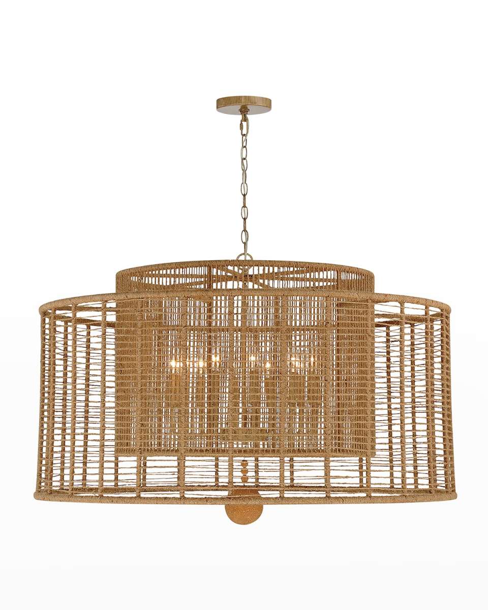 Jayna 12-Light Burnished Silver Chandelier