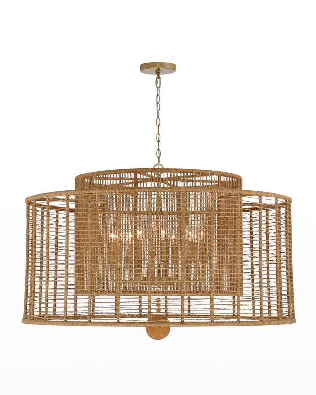 Jayna 12-Light Burnished Silver Chandelier