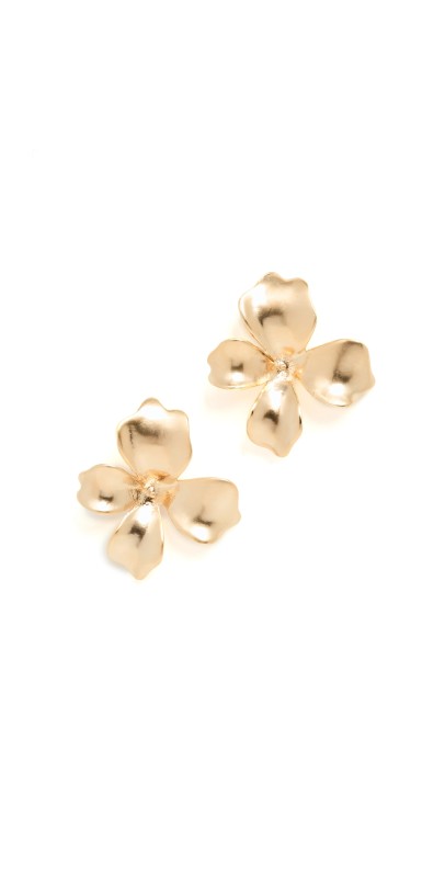 SHASHI Gold Fiorina Earrings Gold