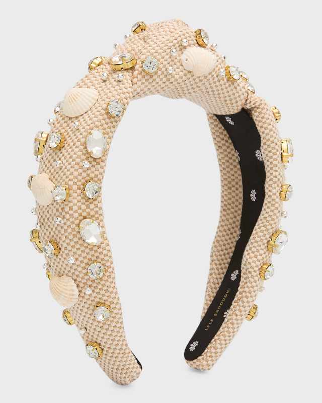 Shellona Crystal Knotted Headband