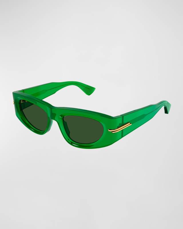 Retro Rectangle Acetate Sunglasses