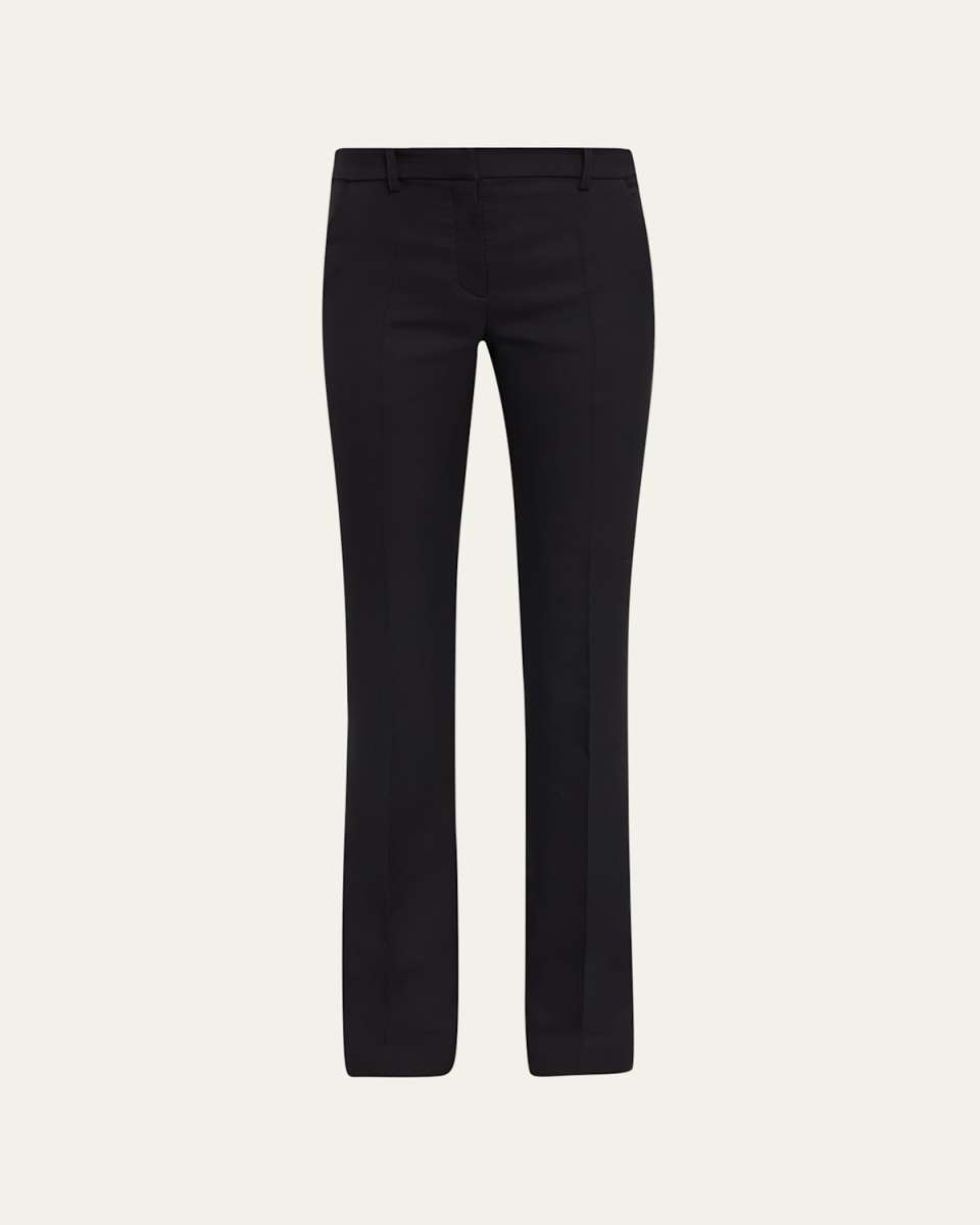 Feza Bootcut-Leg Crepe Pants