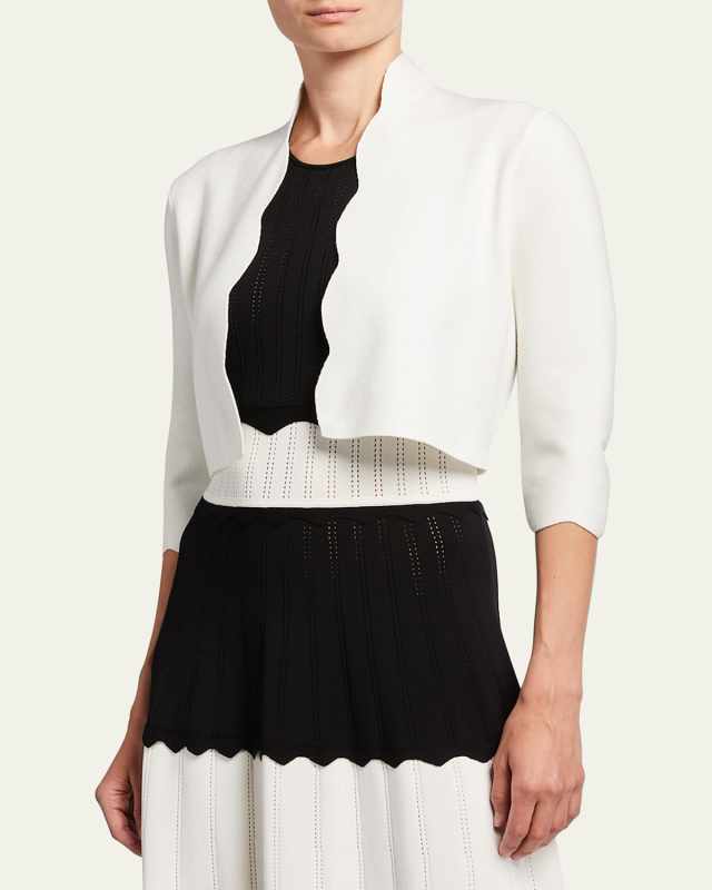 Scalloped Bolero Cardigan