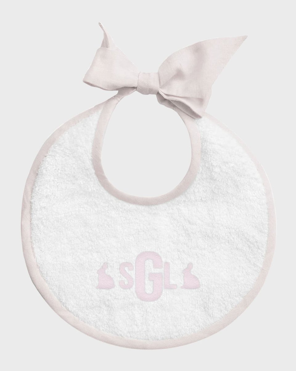 Monogram Newborn Bib