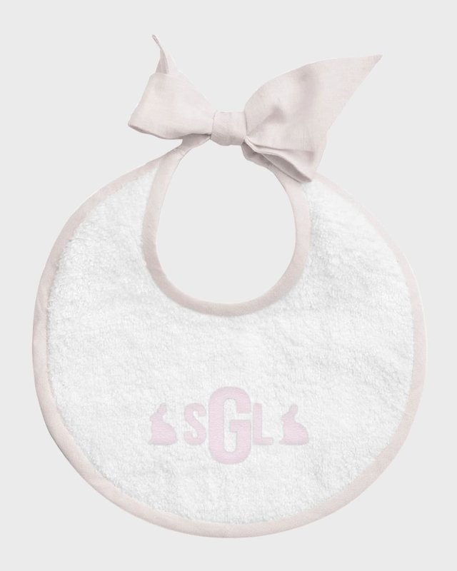 Monogram Newborn Bib