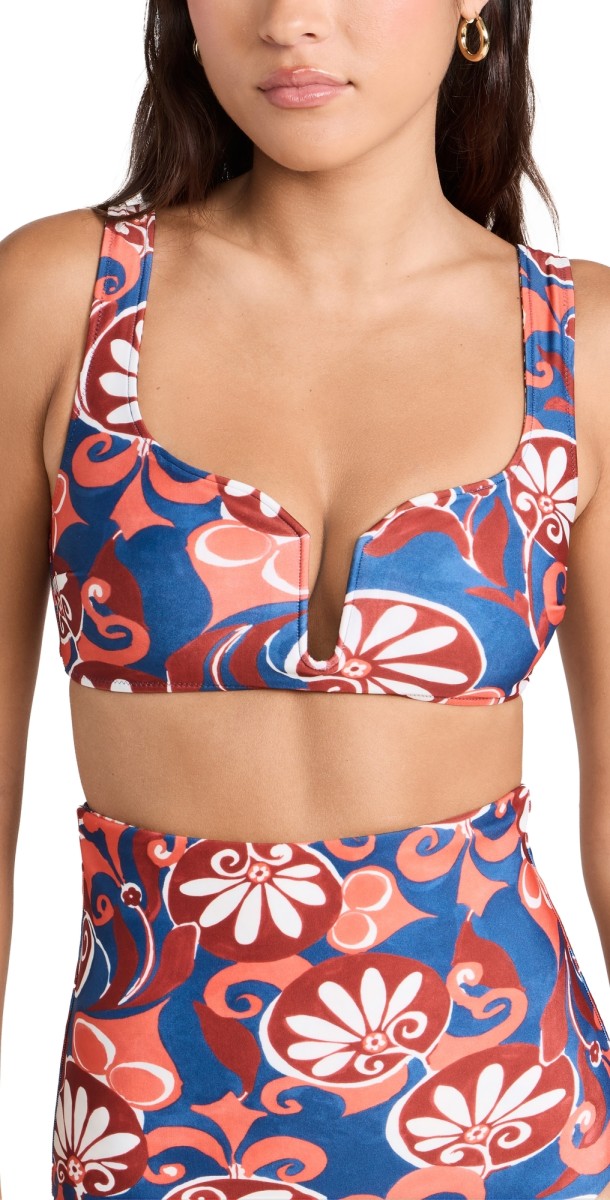 La Double J Barbarella Bikini Top Moonflower