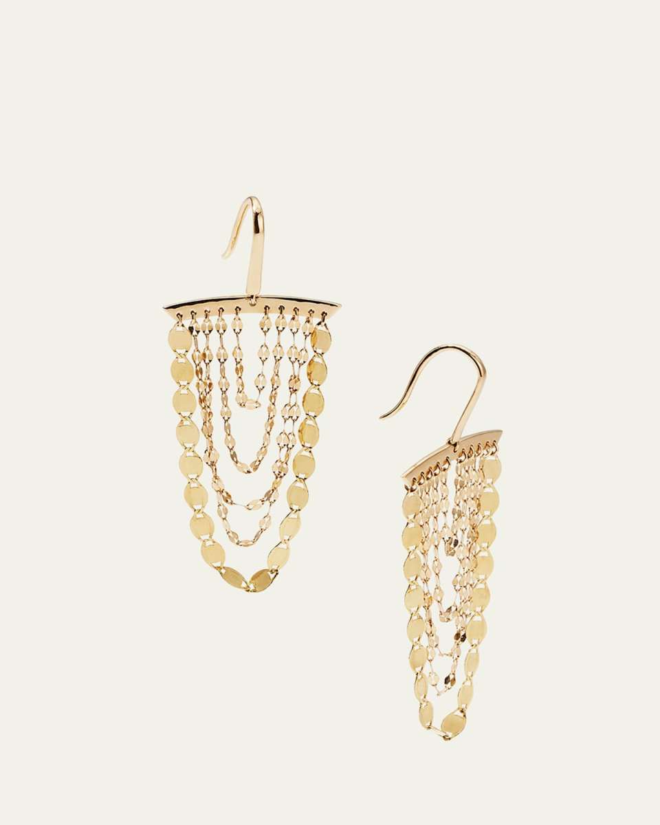 Small Nude Cascade Earrings