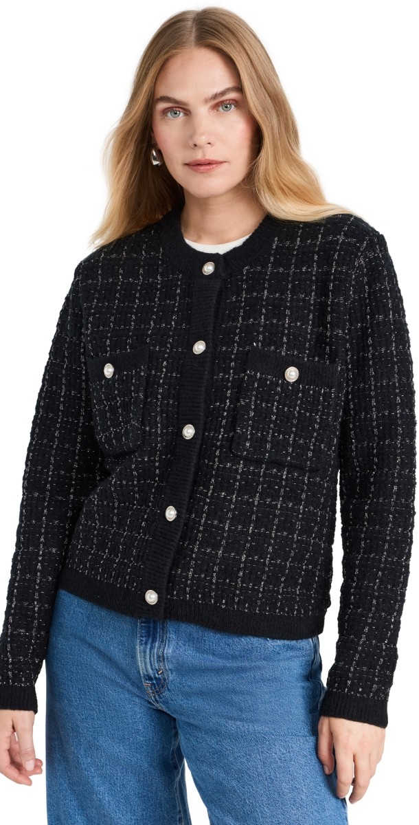 Line & Dot Alexis Sweater Black and Silver