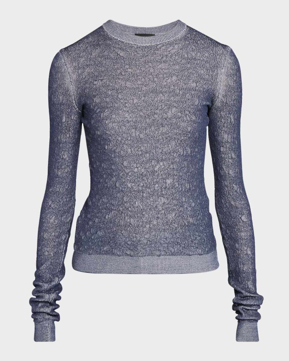 Shiny Viscose Knit Top