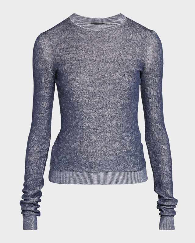 Shiny Viscose Knit Top