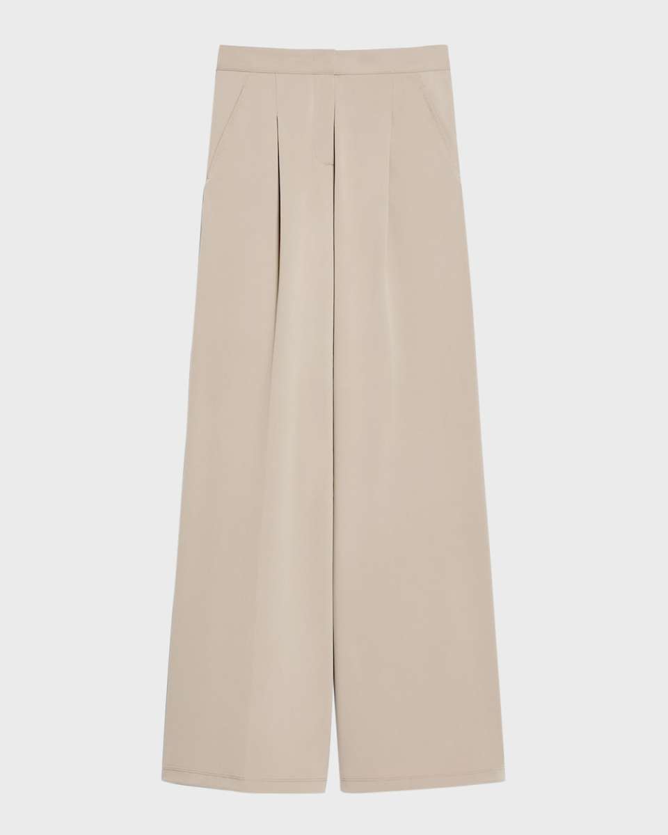 Bonn Pleated Wide-Leg Pants