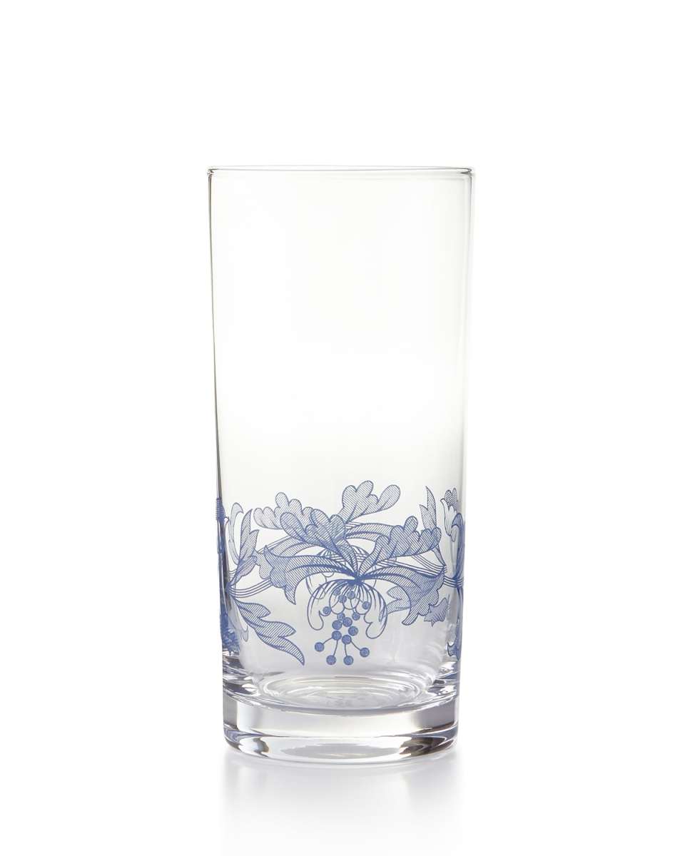 Blue Italian Highballs, Set of 4