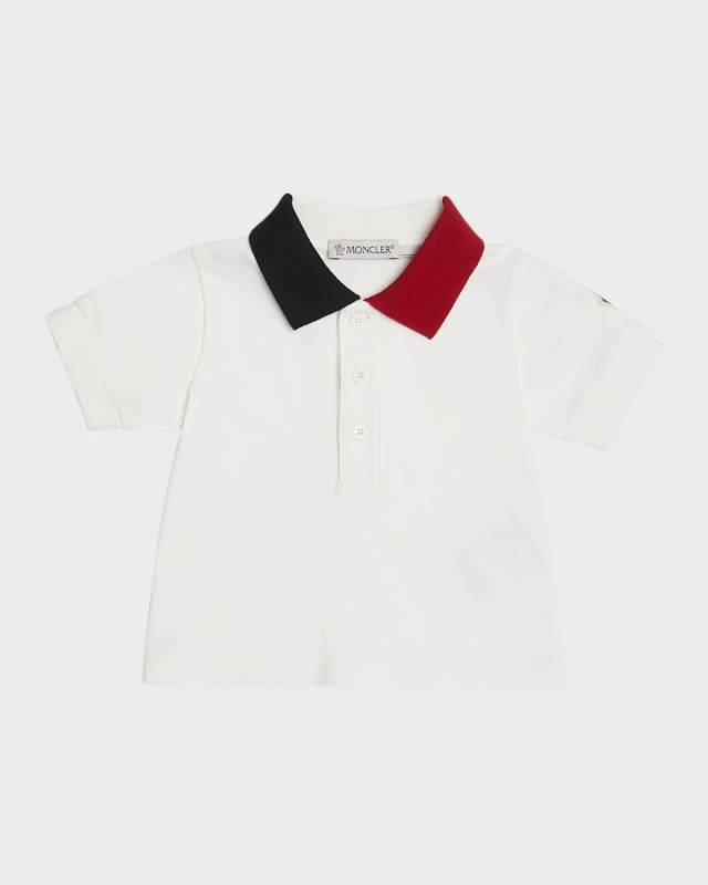 Boy's Two Toned Collared Polo Shirt, Size 6M-3