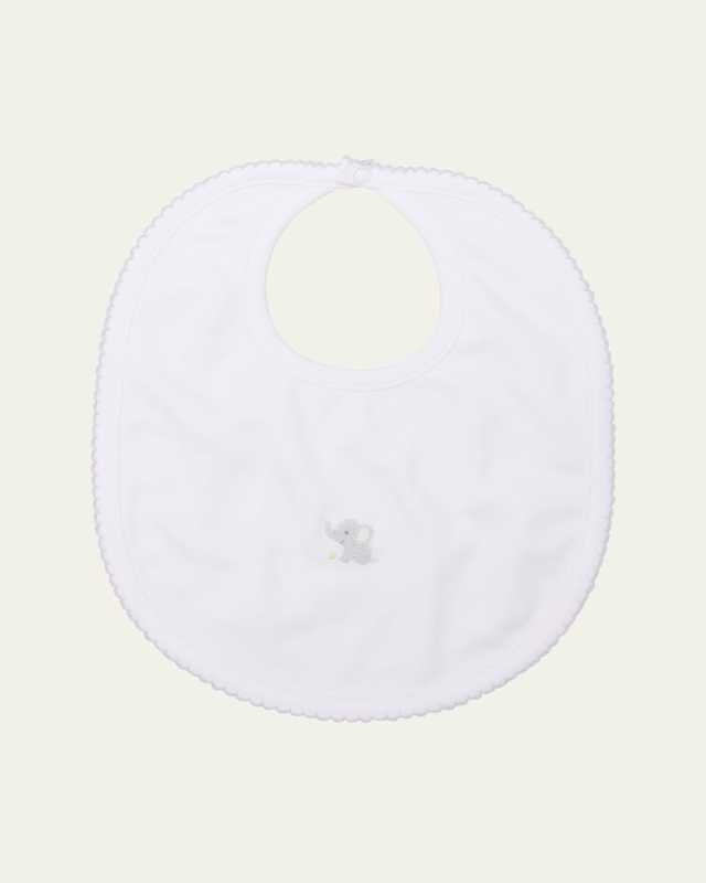 Girl's Jungle Mates Hand Embroidered Bib