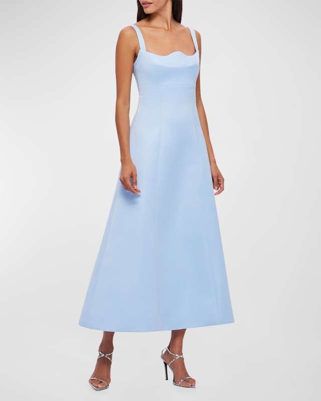 Odette Sleeveless A-Line Midi Dress