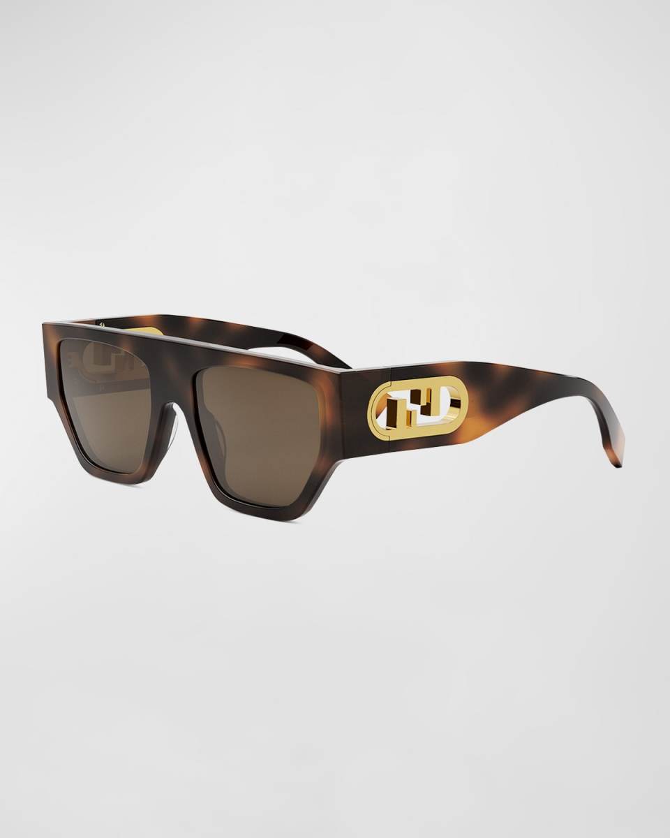 O'Lock Flat-Top Nylon Square Sunglasses