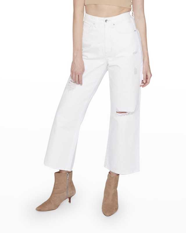 90s Distressed Wide-Leg Jeans